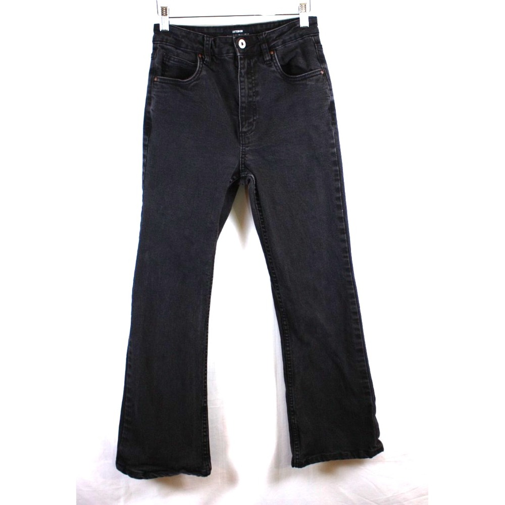Cotton On Jeans Women's Size 6 Black Original Flare 90s Y2K Stretch Boho Emo